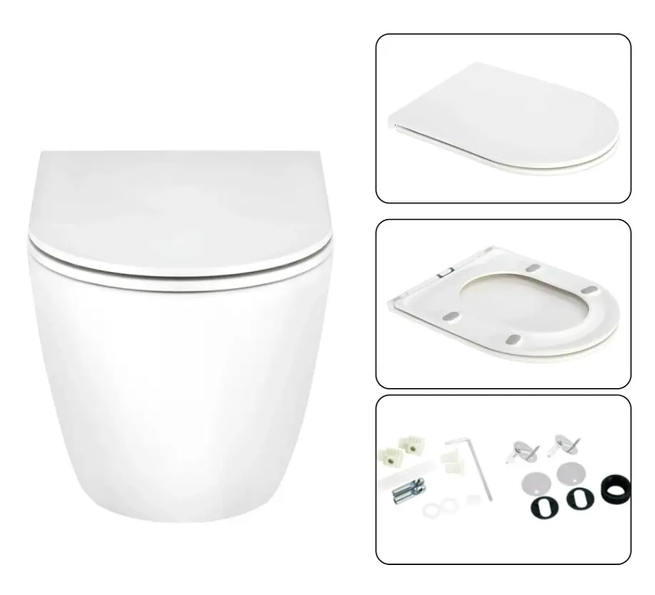 Набір Q-tap Nest 4 в 1 підвісний унітаз Scorpio Ultra Quiet 520x365x365 + комплект інсталяції QT1433053EUQW45167 - фото 6