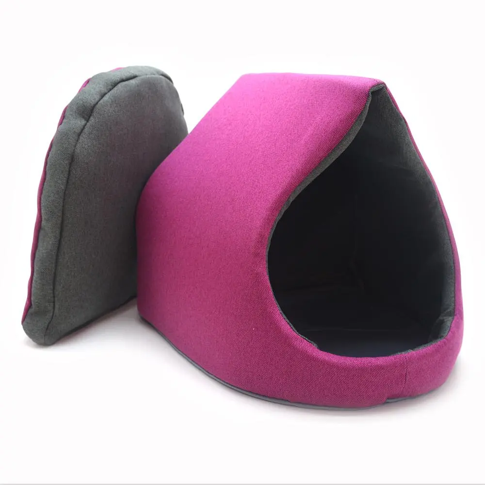 Будка для котів та малих порід собак Zoo-hunt Магнус рожева №2 42х42х37 см - фото 2