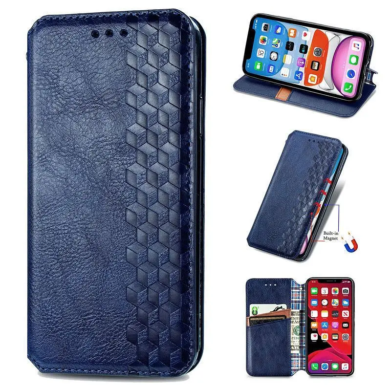 Чохол-книжка GETMAN Cubic Cover Case для Xiaomi Redmi 9A / 9AT (Blue) [52803] - фото 3