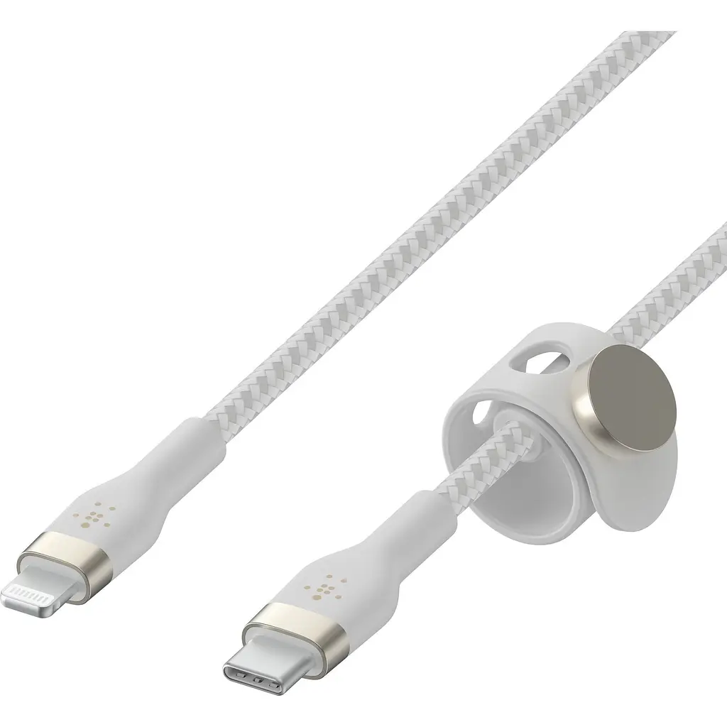 Кабель Belkin Boost Up Charge Pro Flex USB-C to Lightning 1m White (CAA011BT1MWH) [158813] - фото 4