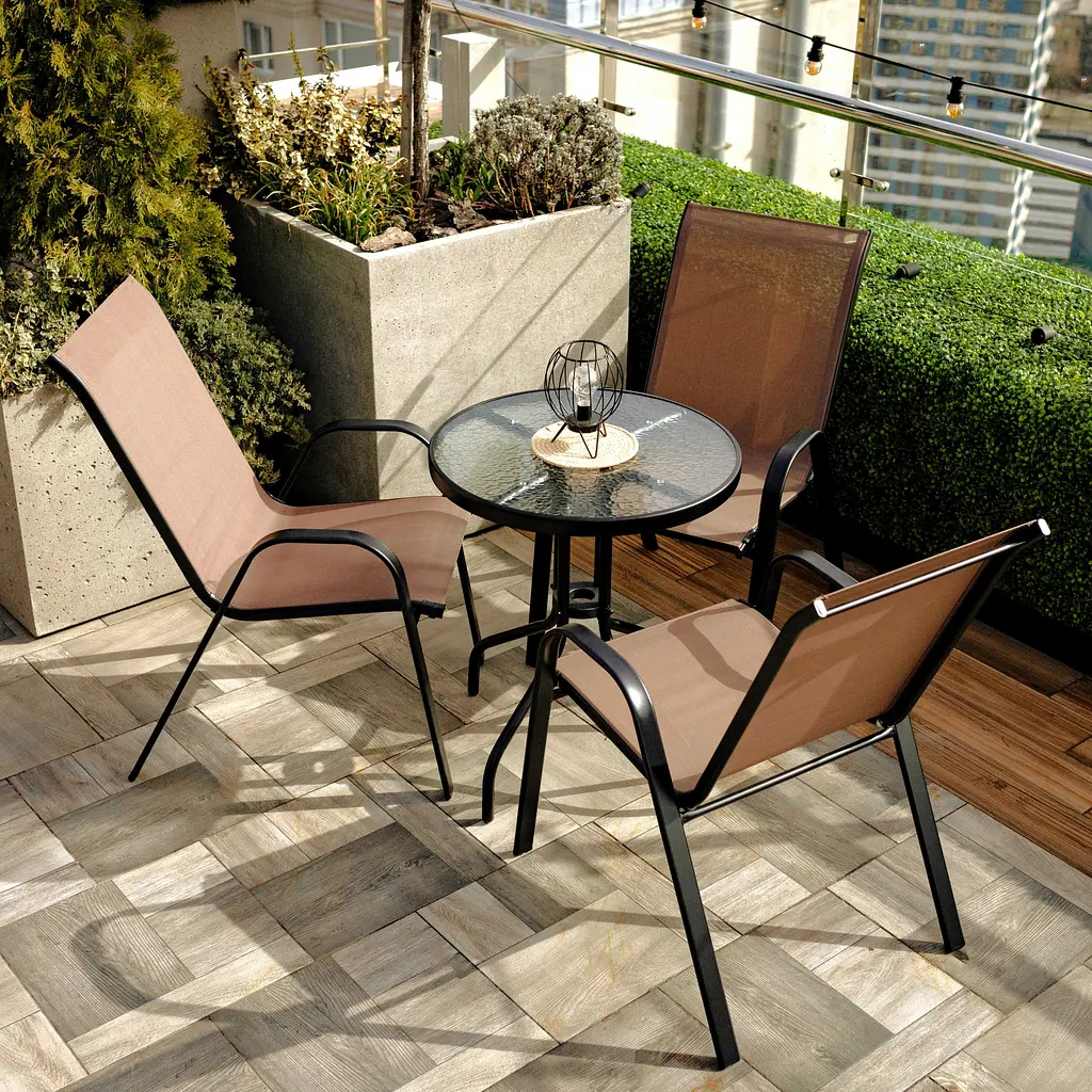 Комплект садових меблів 4Points Lido-3 з круглим столом ⌀70см - фото 2