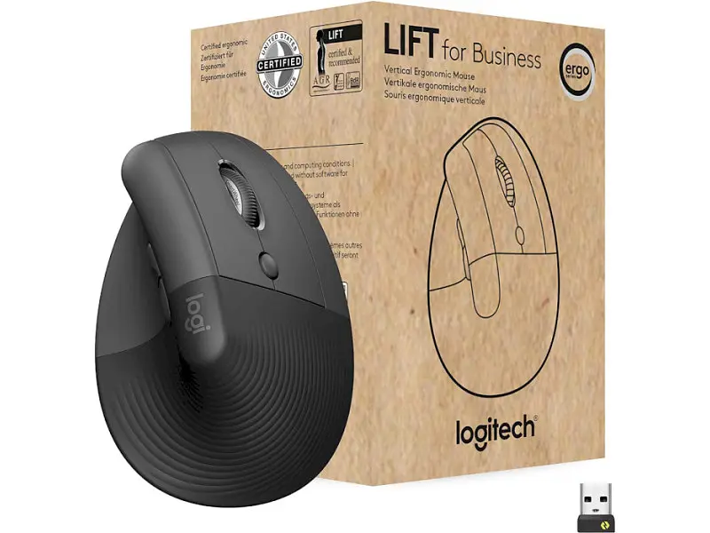Миша Logitech Lift for Business Graphite (910-006494) - фото 7
