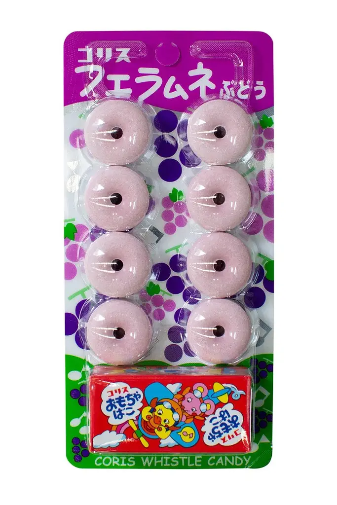 Японські цукерки CORIS Fue-Ramune Whistle Виноград 22 g