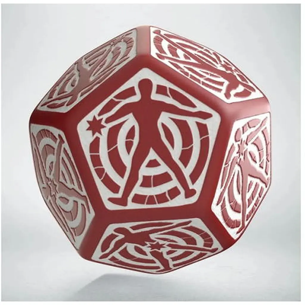Кубик D12 Hit Location Red & white die (12HIT03)