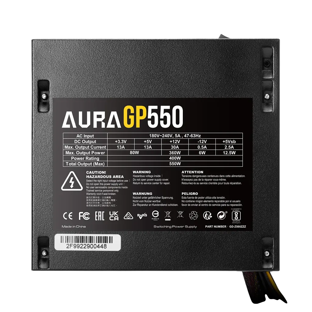 Блок живлення Gamdias AURA GP550 550W 80+ White (4712960136984) - фото 5