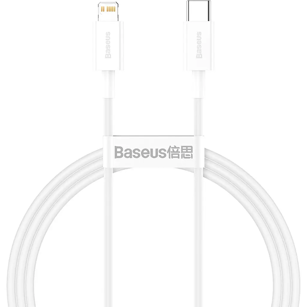 Кабель Baseus Superior Series Fast Charging USB-C to Lightning 20W 2m White (CATLYS-C02) [79371] - фото 1
