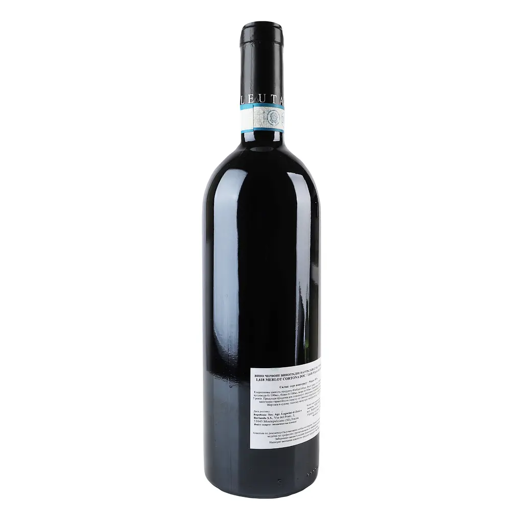 Вино Leuta 1.618 Merlot Cortona DOC 2017 червоне сухе 0.75 л - фото 3