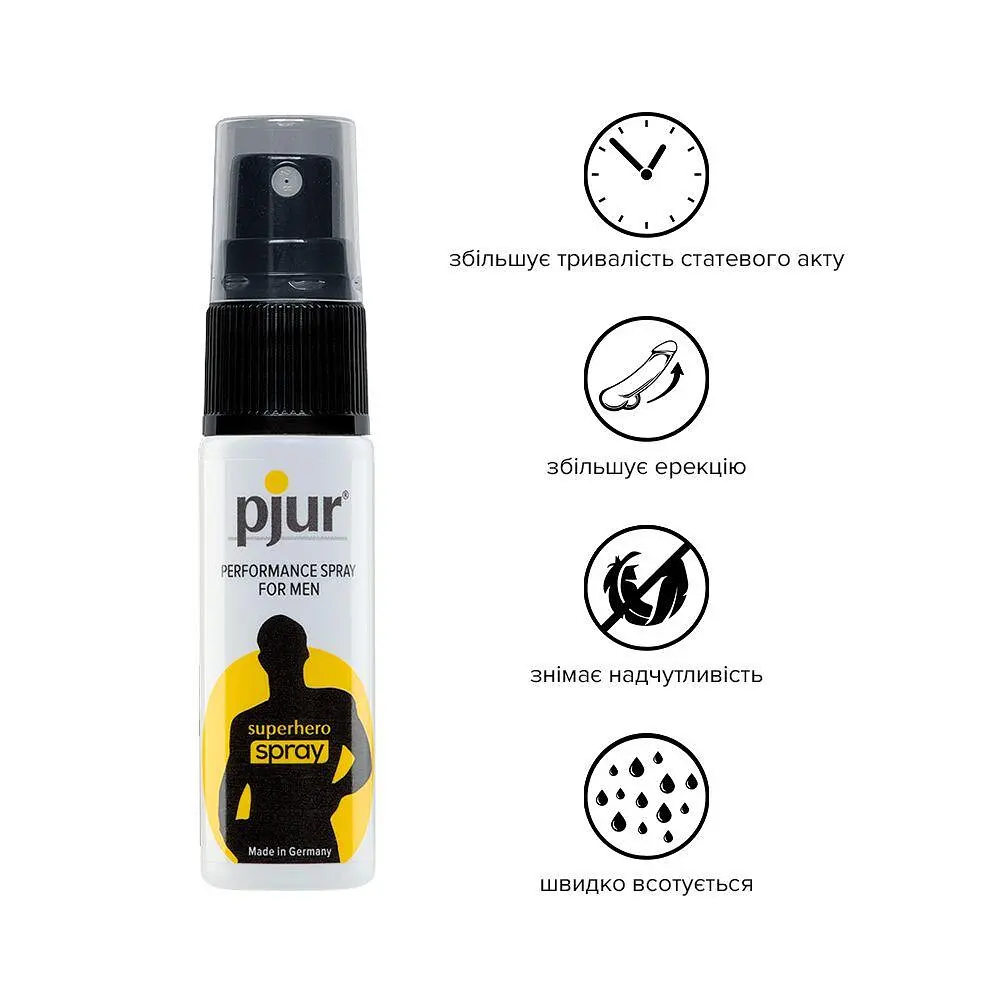 Пролонгирующий спрей pjur Superhero Spray 20 мл - фото 2