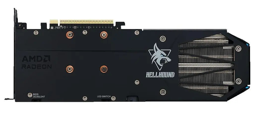 Відеокарта PowerColor AMD Radeon RX 9060 XT 16GB Hellhound (RX9060XT 16G-L/OC) (GDDR6, 128 bit, PCI-E v5.0 x16) - фото 3