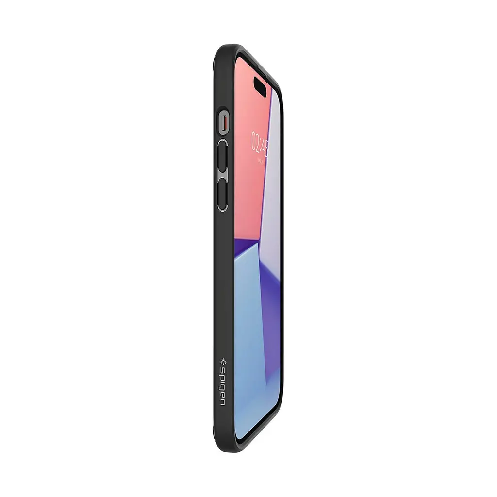 Чехол Spigen Ultra Hybrid для iPhone 15 Plus Frost Black (ACS06656) + защитное стекло - фото 3