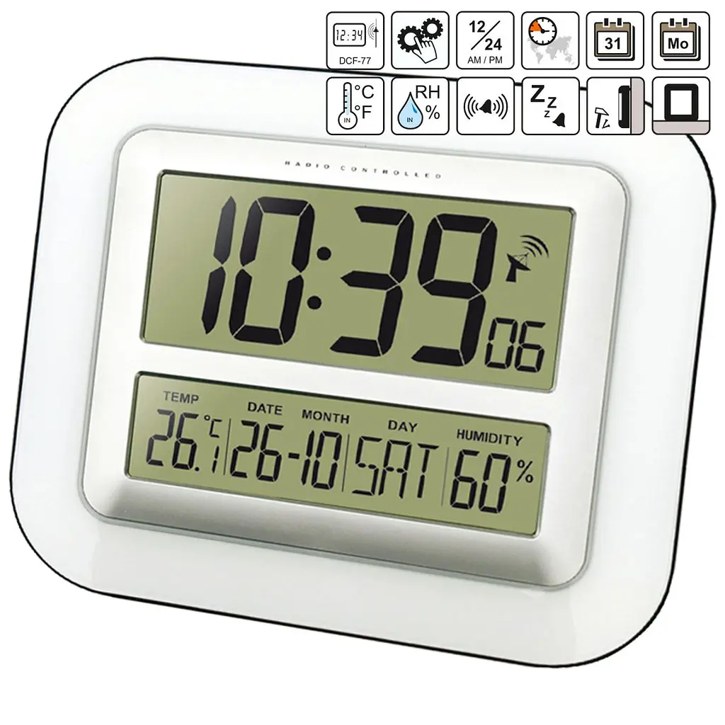 Годинник настінний Technoline WS8006 Silver (WS8006) - фото 4