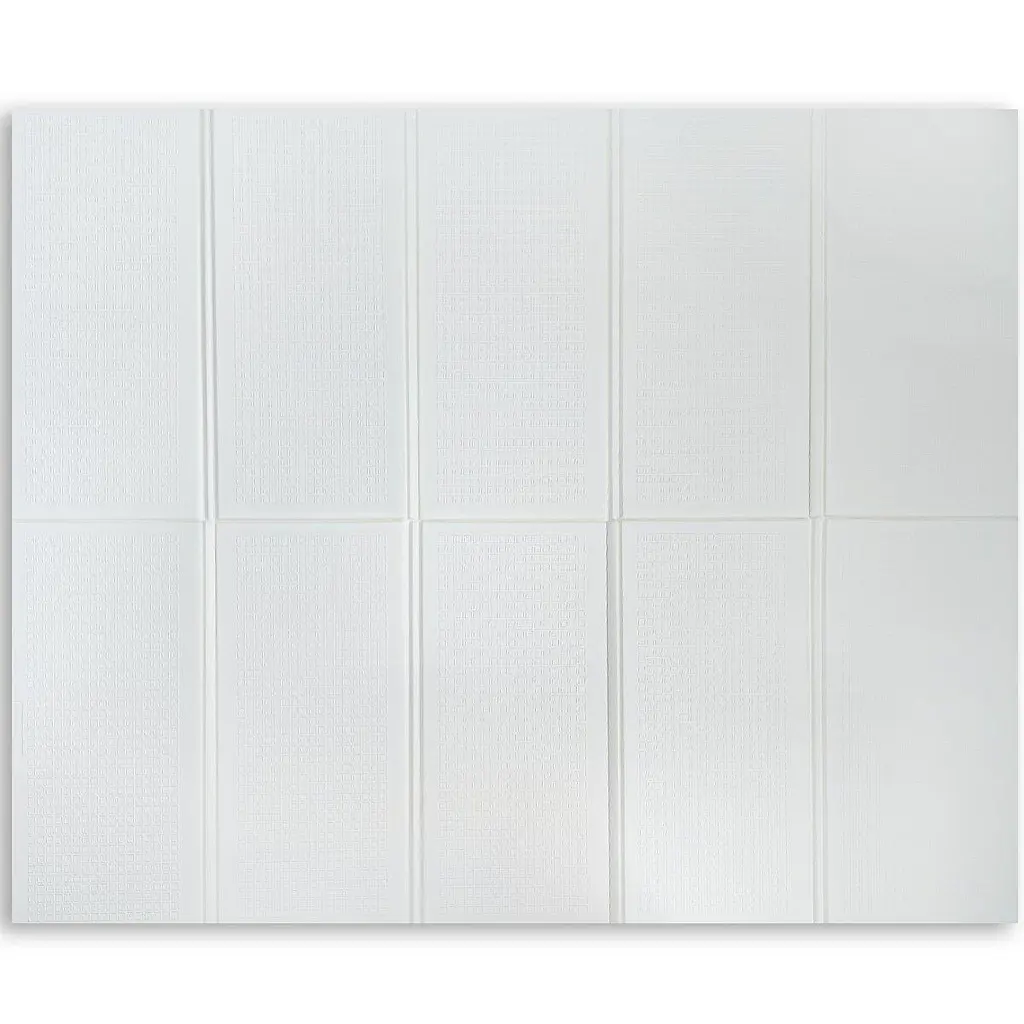 Дитячий складний термокилимок Sticker Wall однотонний 2000х1500х10мм Білий 296 SW-00001188 - фото 3