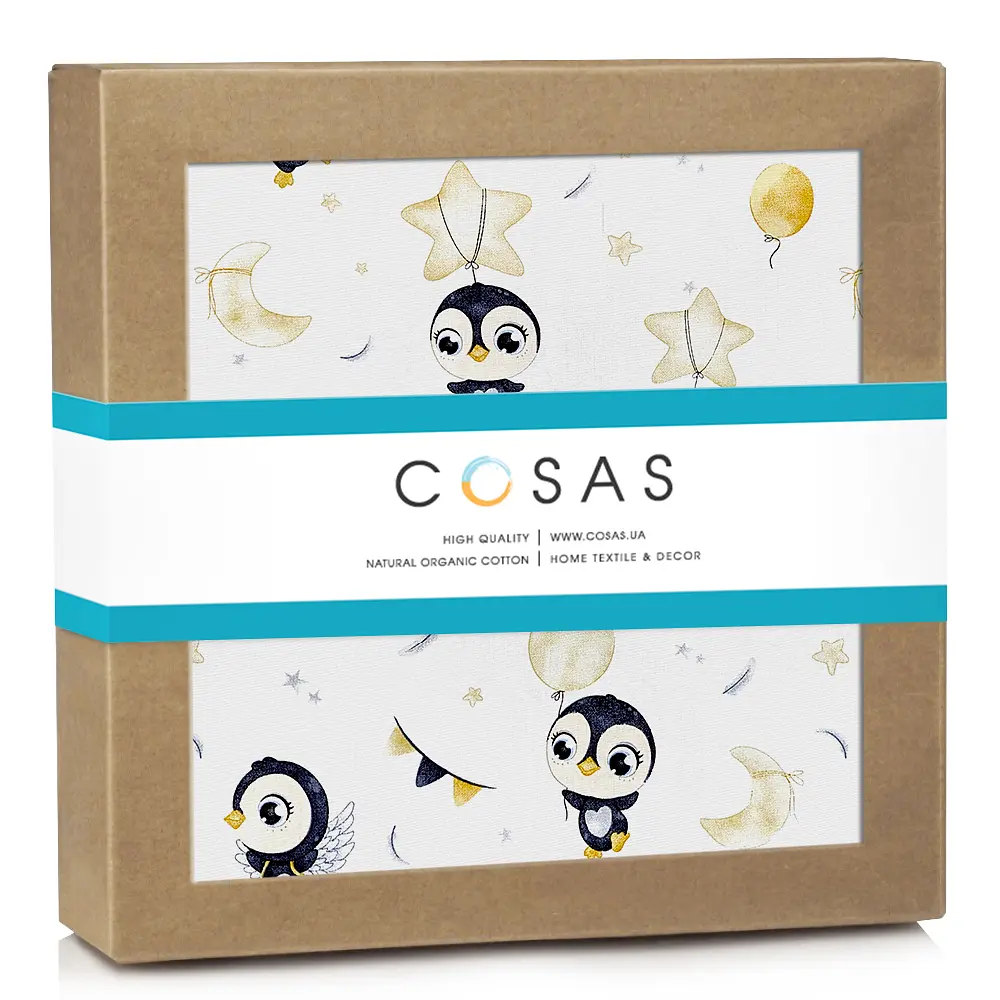 Фланелеві пелюшки 80х100 PENGUINS CS1 COSAS (4822052227244)