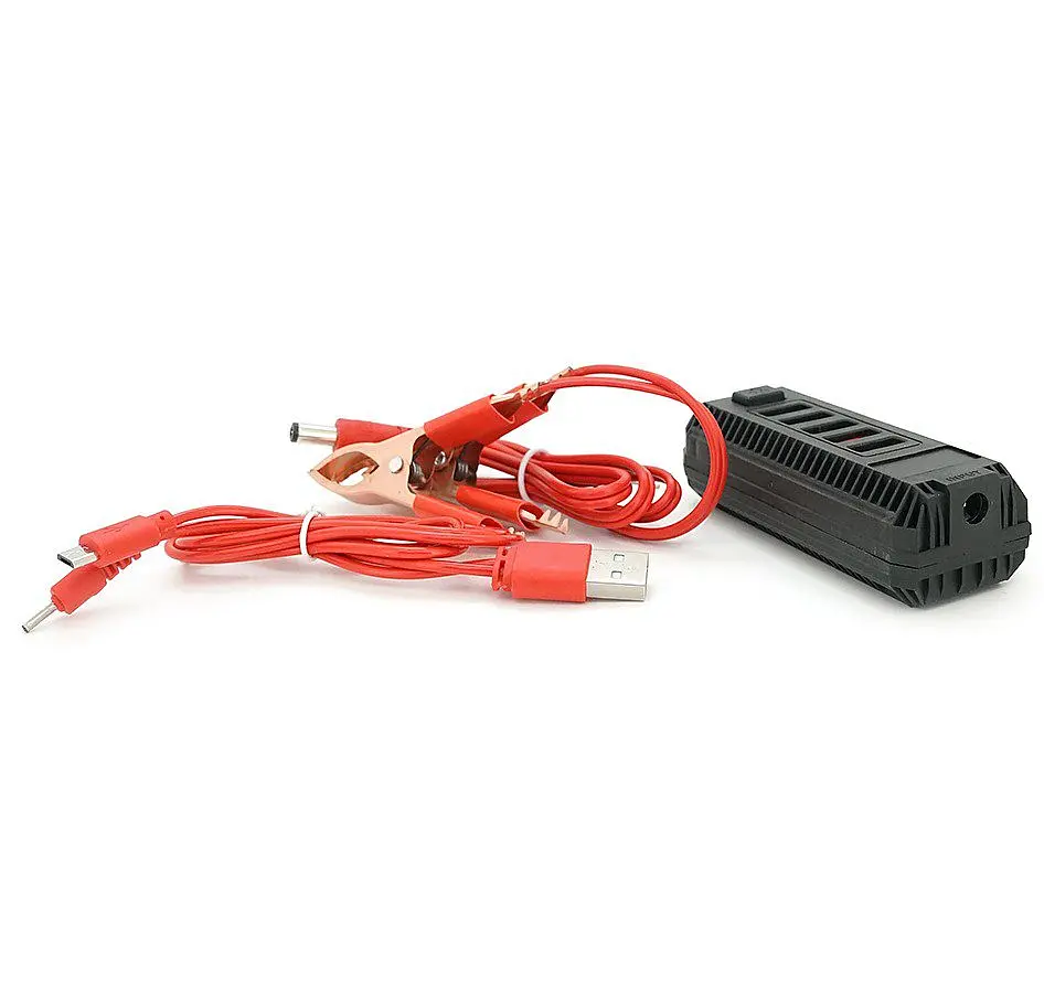 Зарядний пристрій 5 USB 2.0 Voltronic ZS11, ліхтарик, з крокодилами живлення 12 В - фото 2