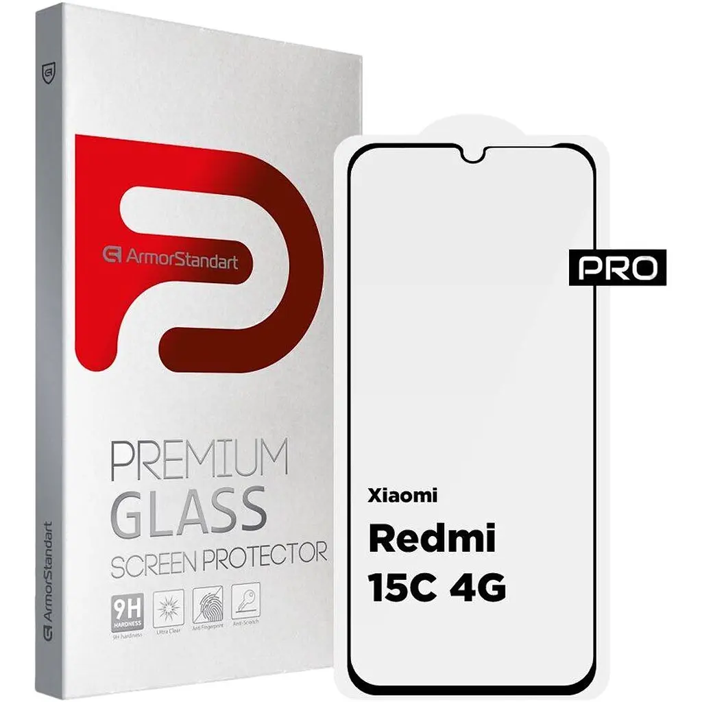 Защитное стекло ArmorStandart Icon Glass для Xiaomi Redmi 15C 4G Black (ARM85413) [148400] - фото 1