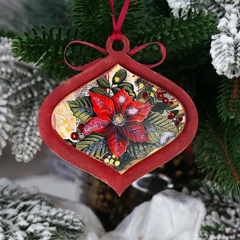 Творчий набір для створення 3-х ялинкових прикрас "Vintage Christmas" FDCKW-053 - фото 7