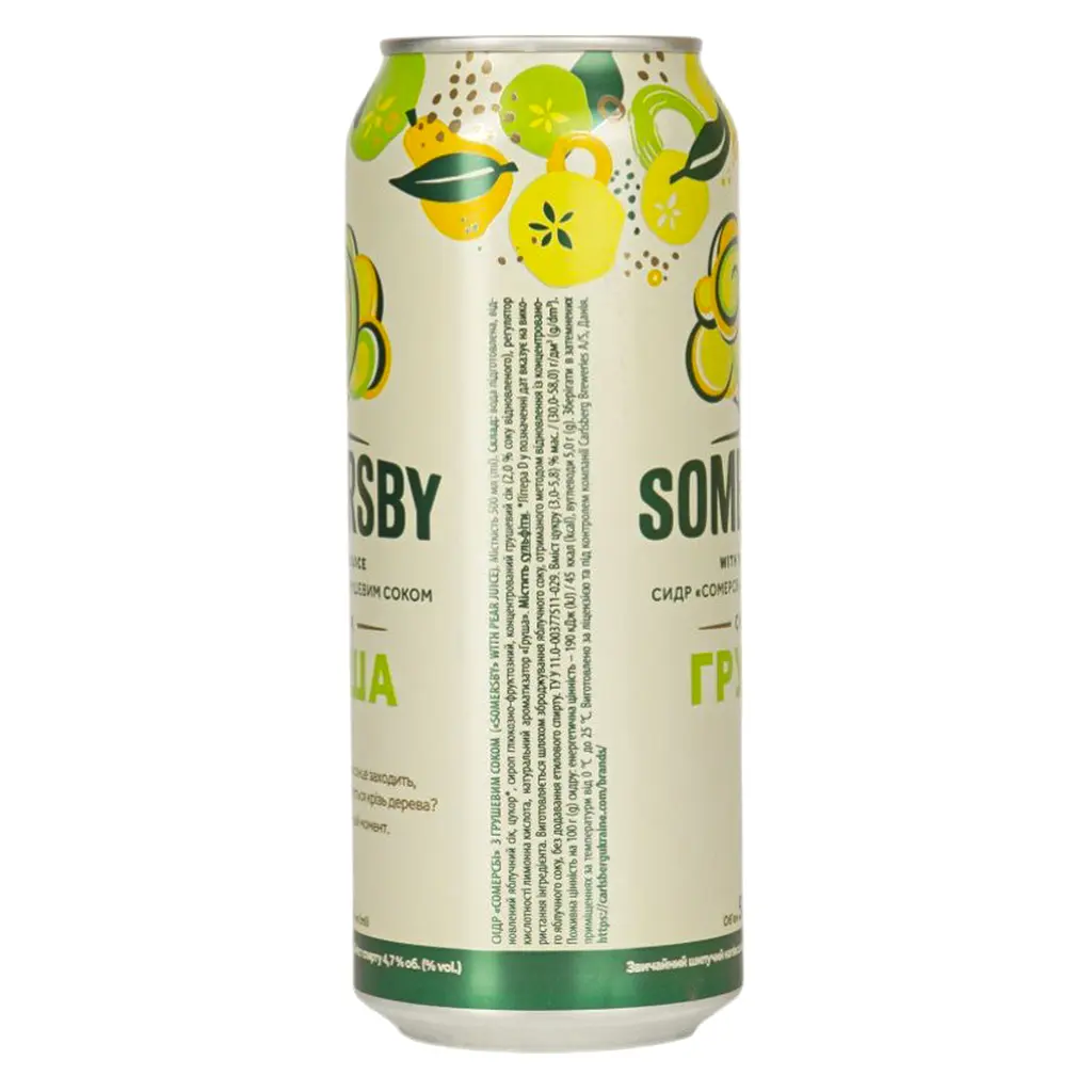 Сидр Somersby з грушевим соком 4.7% з/б 0.5 л - фото 4
