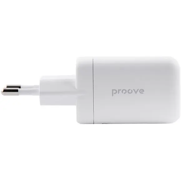 Мережевий зарядний пристрій Proove Silicone Power 40W USB-C/USB-C White [WCSP4020002] [130268] - фото 4