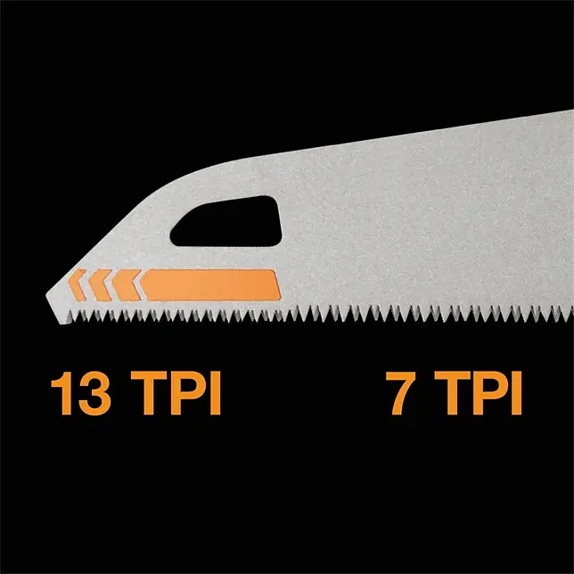Пила ручна Fiskars 550мм PowerTooth 7 TPI (1062916) - фото 5