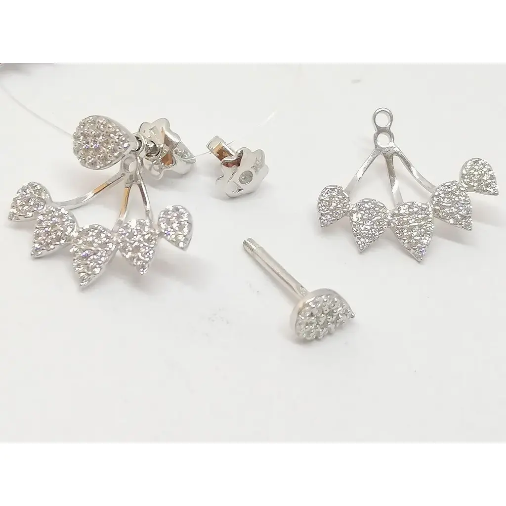 Серебряные серьги Qvaliz с фианитами. 90201125 - фото 3