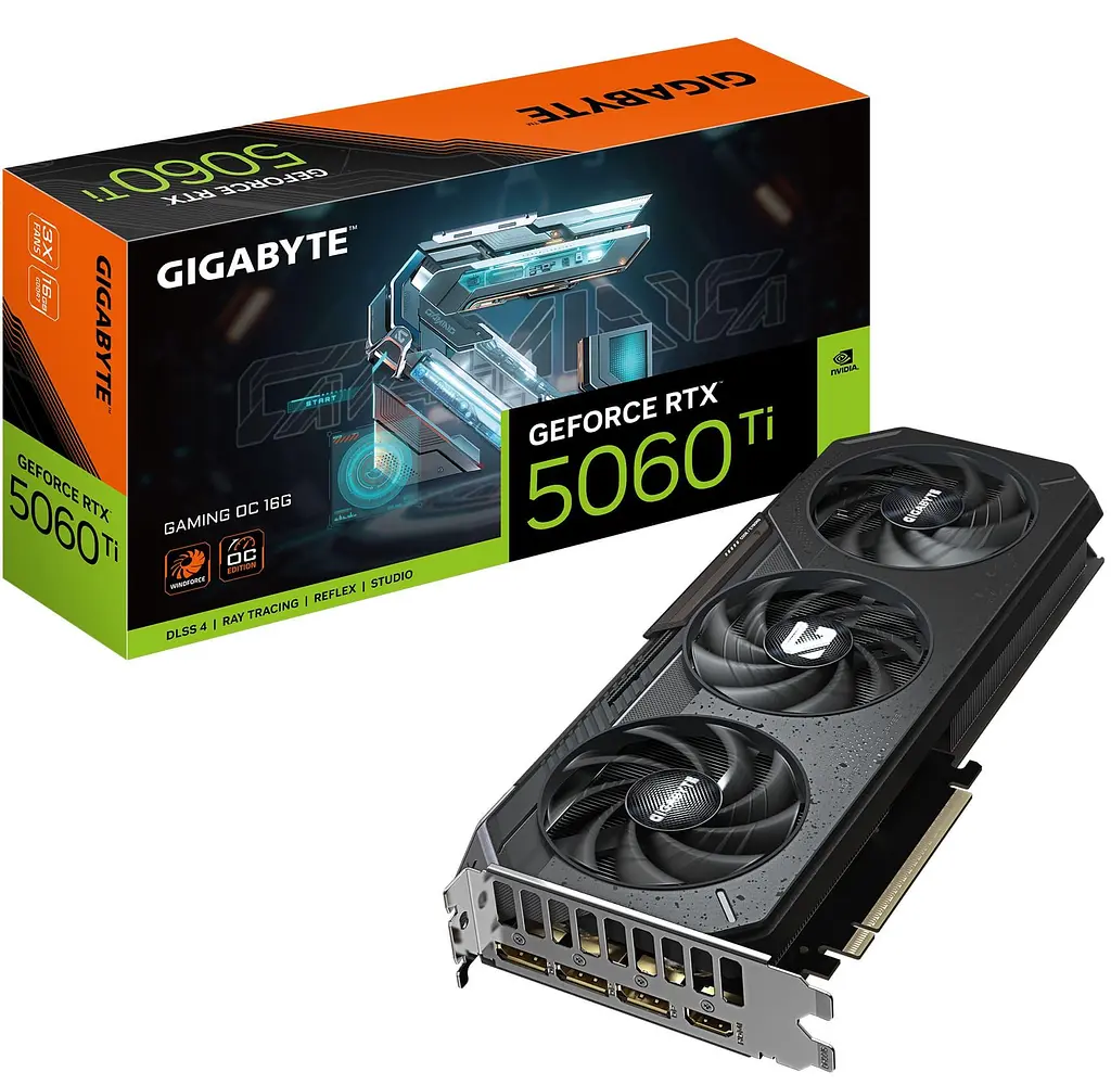 Видеокарта Gigabyte RTX 5060 Ti 16G GAMING OC (GV-N506TGAMING OC-16GD) (GDDR7, 128 bit, PCI-E v5.0 x8) - фото 10