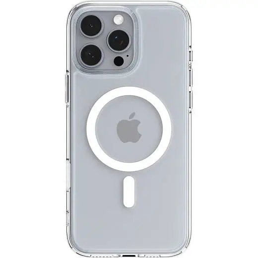 Прозорий чохол Spigen Ultra Hybrid T (MagFit + Camera Control) White для iPhone 16 Pro (ACS08512) - фото 4