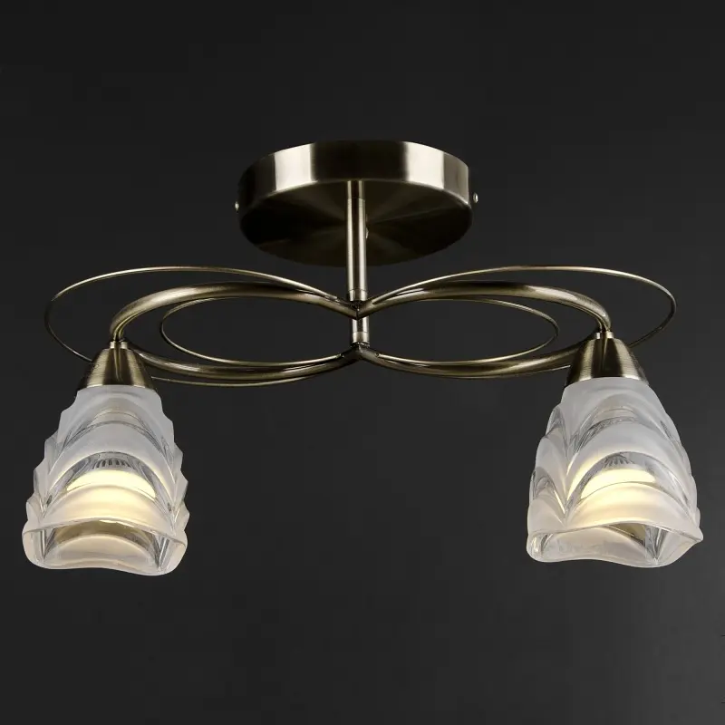 Люстра потолочная Brille для коридора E14 40W BZ (LK-514C/2) - фото 6