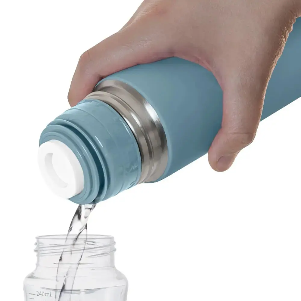 Термос для жидкостей Miniland Silky Thermos Palms, 500 мл, голубой - фото 3