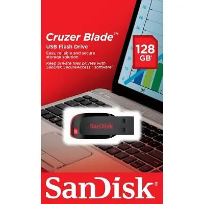USB флеш накопичувач SanDisk 128GB Cruzer Blade USB 2.0 (SDCZ50-128G-B35) - фото 8