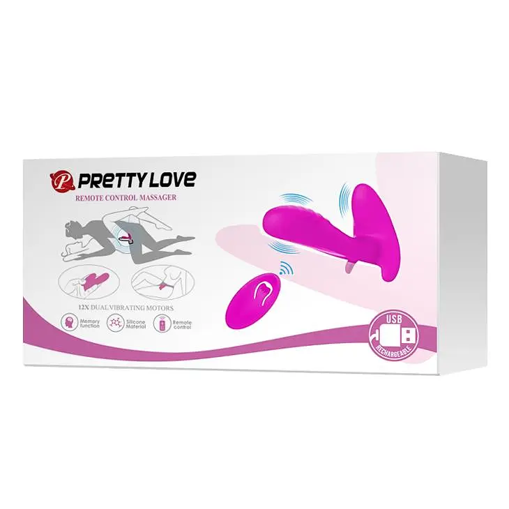 Вібратор Pretty Love Remote Control 10 см фіолетовий - фото 10