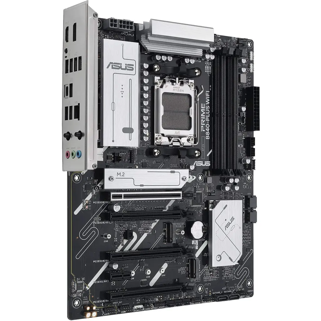 Материнская плата Asus Prime B840-PLUS WIFI sAM5 B840 4xDDR5 M.2 HDMI DP WiFi BT ATX - фото 3