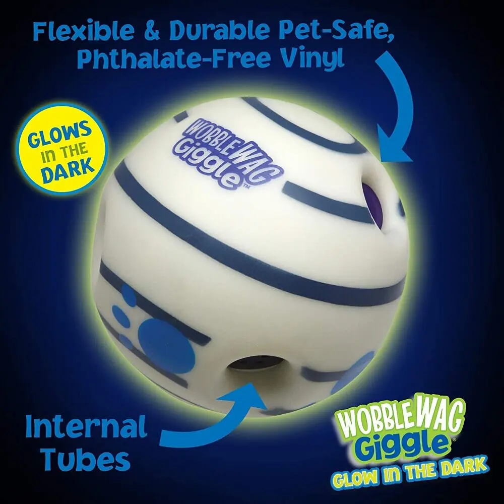 Інтерактивна світна іграшка-м'яч для собак Wobble Wag Giggle Ball - фото 8