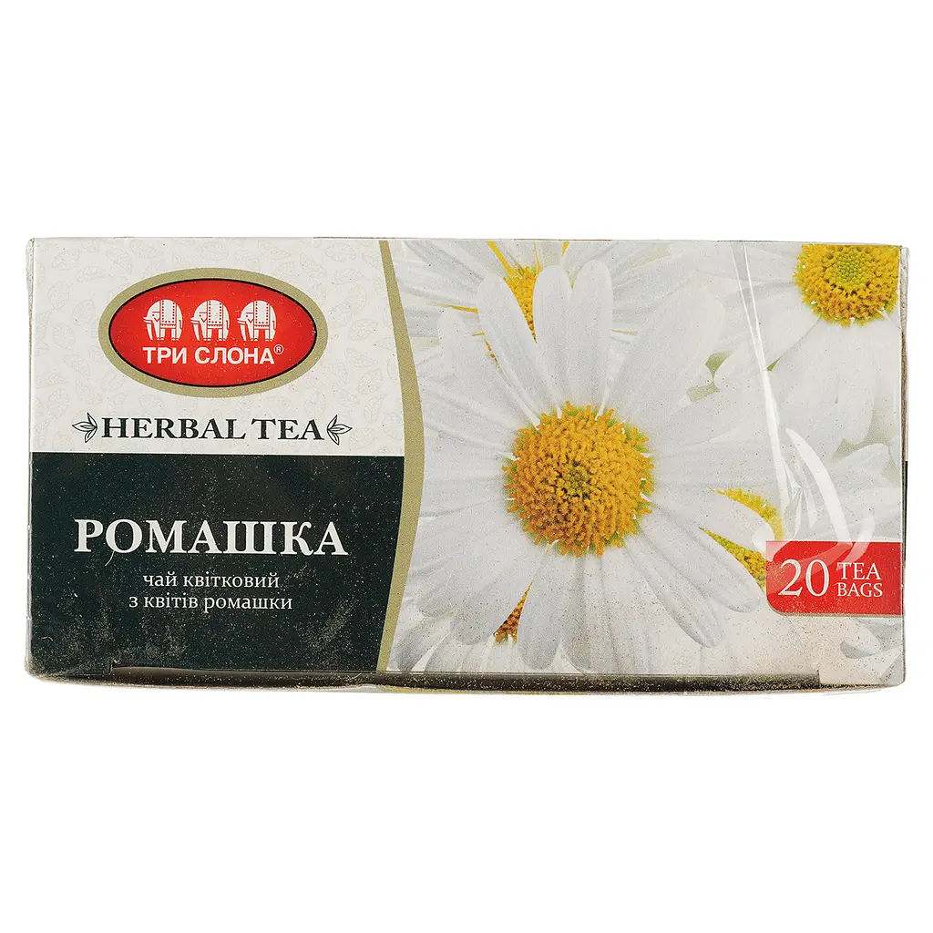 Чай цветочный Три слона Ромашка 20 г (20 шт. х1 г) (734070) - фото 2