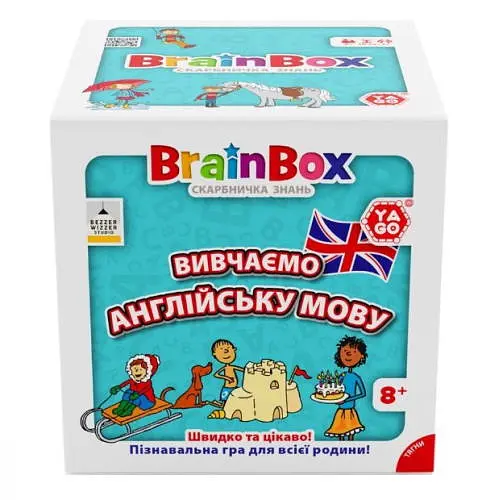 Настільна гра YaGo BrainBox Вивчаємо англійську мову (укр.) (BZZBRLLE01UA) - фото 2
