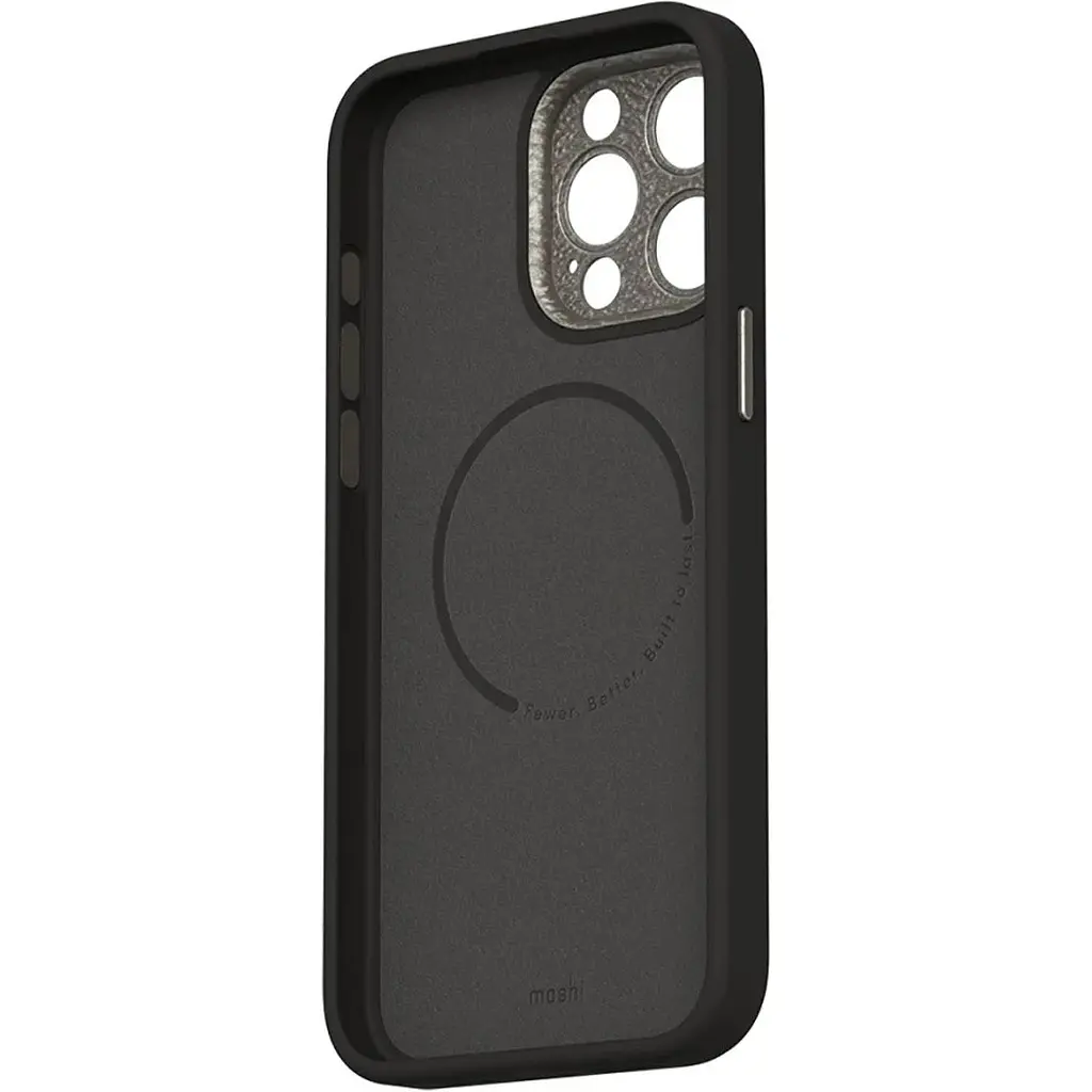 Чехол-накладка Moshi Napa Slim Hardshell Case Midnight Black для iPhone 15 Pro Max (99MO231104) - фото 3