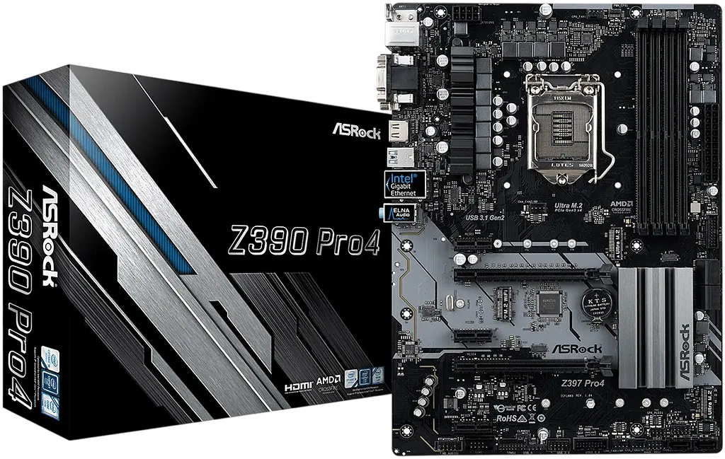 Материнська плата ASRock Z390 Pro4 LGA1151v2 (Z390 Pro4) Б/В - фото 4