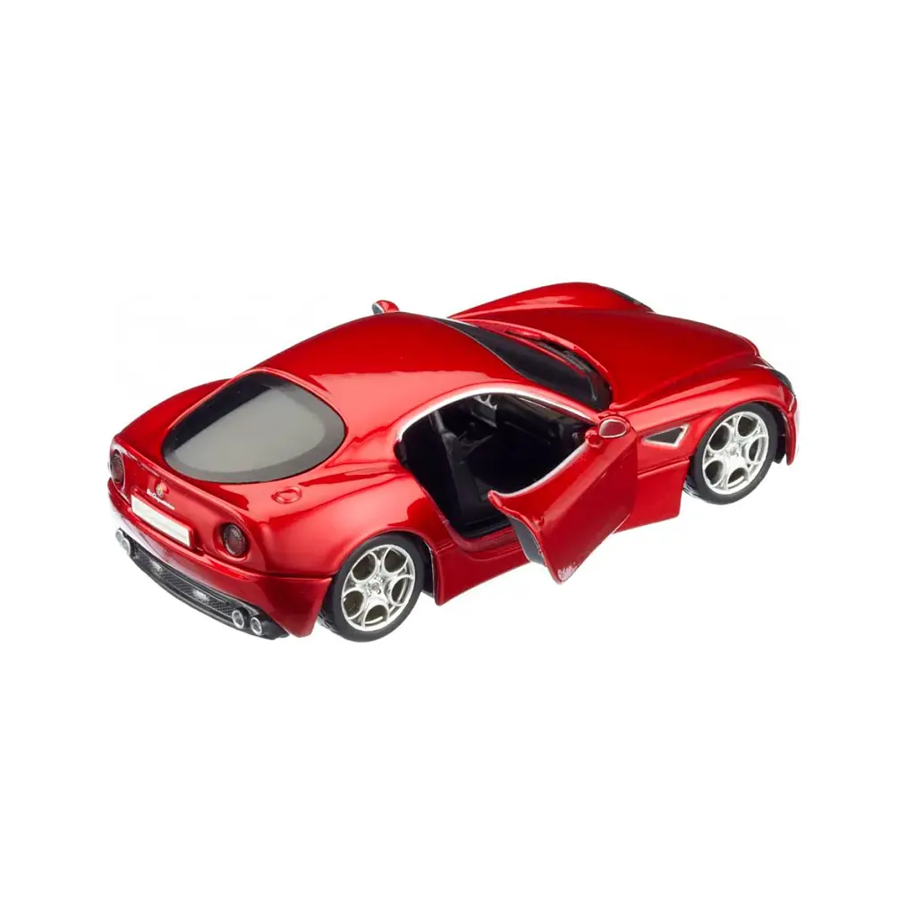 Автомодель - ALFA 8C COMPETIZIONE (2007) (червоний металік, 1:32) - фото 5