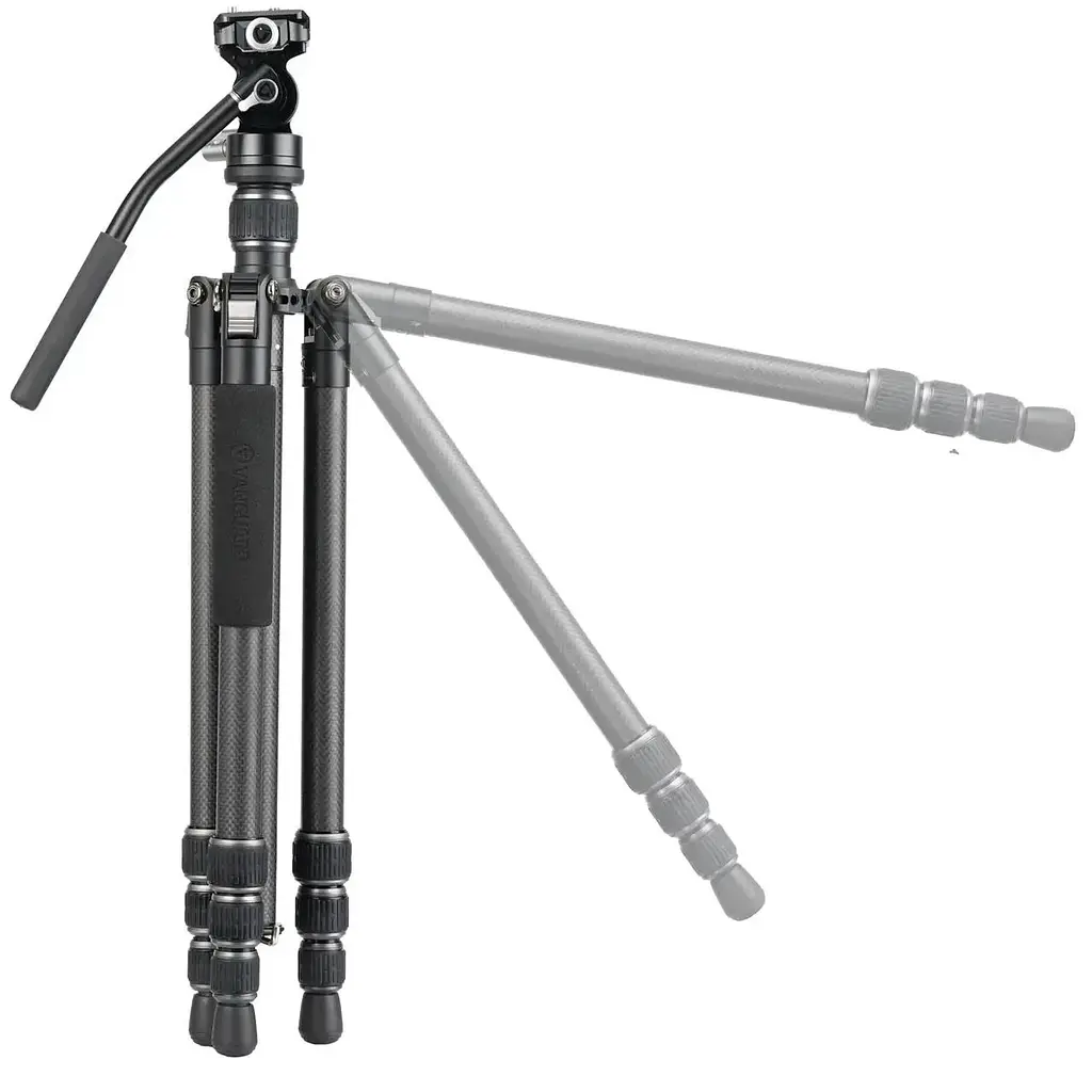 Штатив карбоновий Vanguard Vesta Go 264CV12 з відеоголовкою PV-12, Arca-Swiss, висота 164 см, навантаження до 6 кг - фото 6