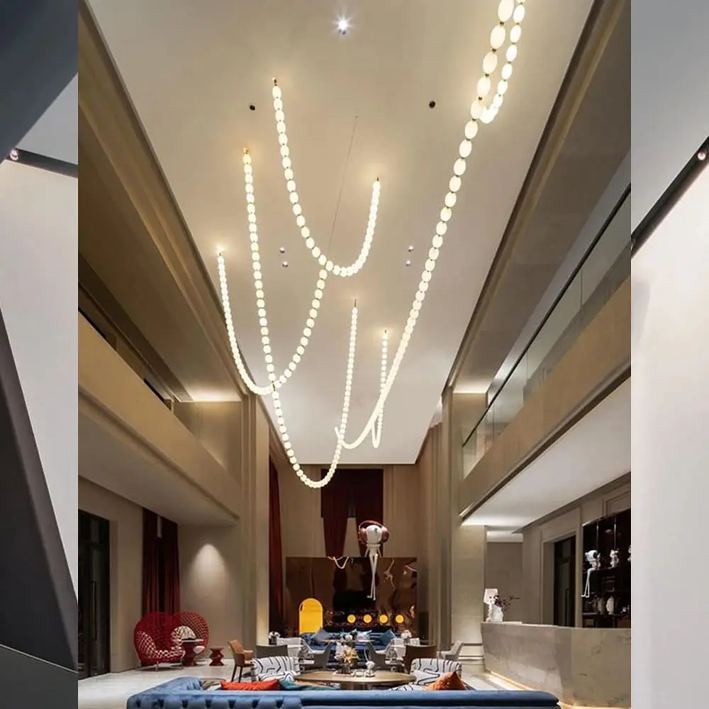 Люстра из серии Perla на 40 шариков 360 см 3 световых режима | Line F | Ст. SG011/40 AB - фото 5