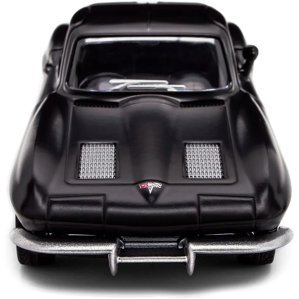 Автомодель TechnoDrive Chevrolet Corvette Split Window 1963 матовий чорний (250411U) - фото 3