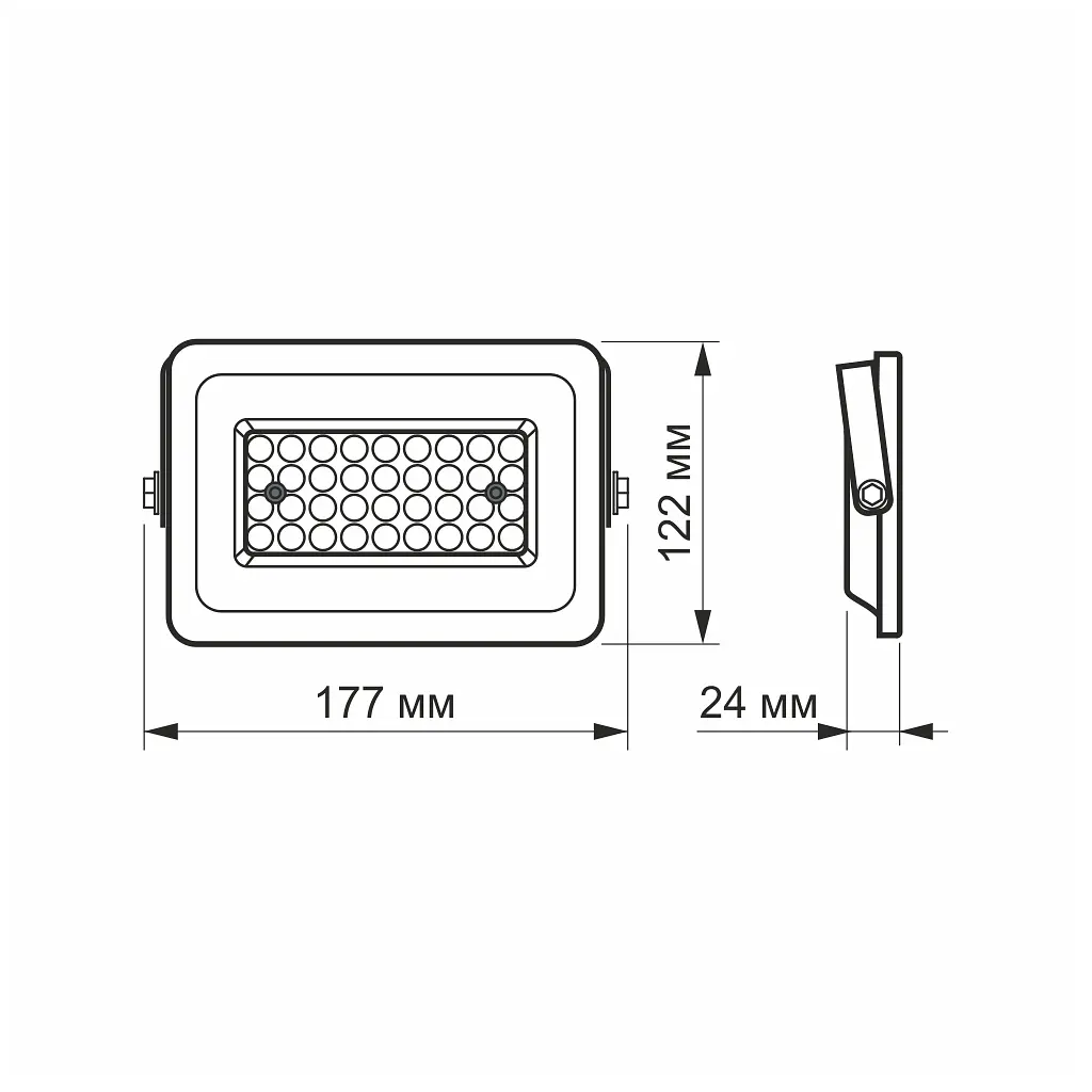 Прожектор Videx LED 30W 5000K 220V (VL-F2e-305W) - фото 4
