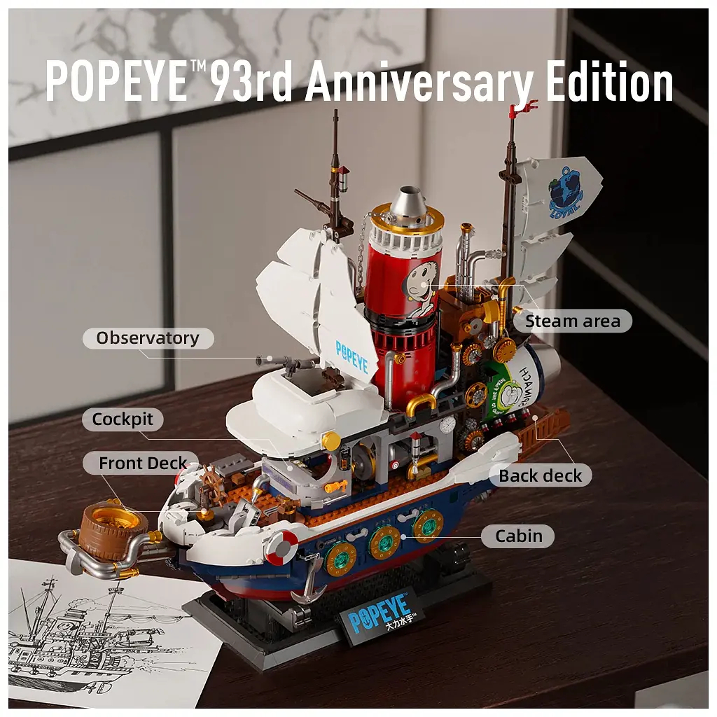 Конструктор Pantasy Popeye Пароплав у пошуках скарбів без фігурок (86402) - фото 2