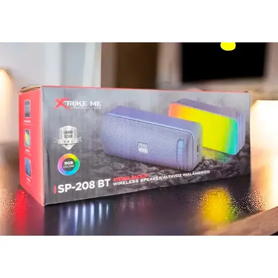 Блютуз Bluetooth колонка Xtrike ME SP-208BT беспроводная стереосистема с RGB подсветкой - фото 7