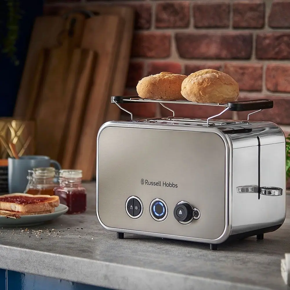 Тостер Russell Hobbs Distinctions 2-Slice 1670 Вт сріблясто-сірий (26432-56) - фото 8