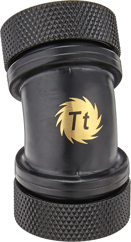 Фитинг Thermaltake Pacific G1/4 PETG Tube 45-Degree Dual Compression 16mm OD – Black - фото 2