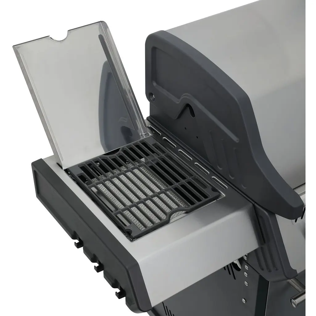 Газовий гриль Santos S-418 з бічним і заднім пальником, нержавіюча сталь (900303) - фото 3