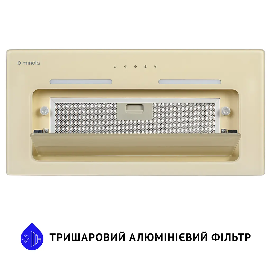 Витяжка повновбудована MINOLA HBI 6873 IV GLASS 1200 LED Line - фото 4