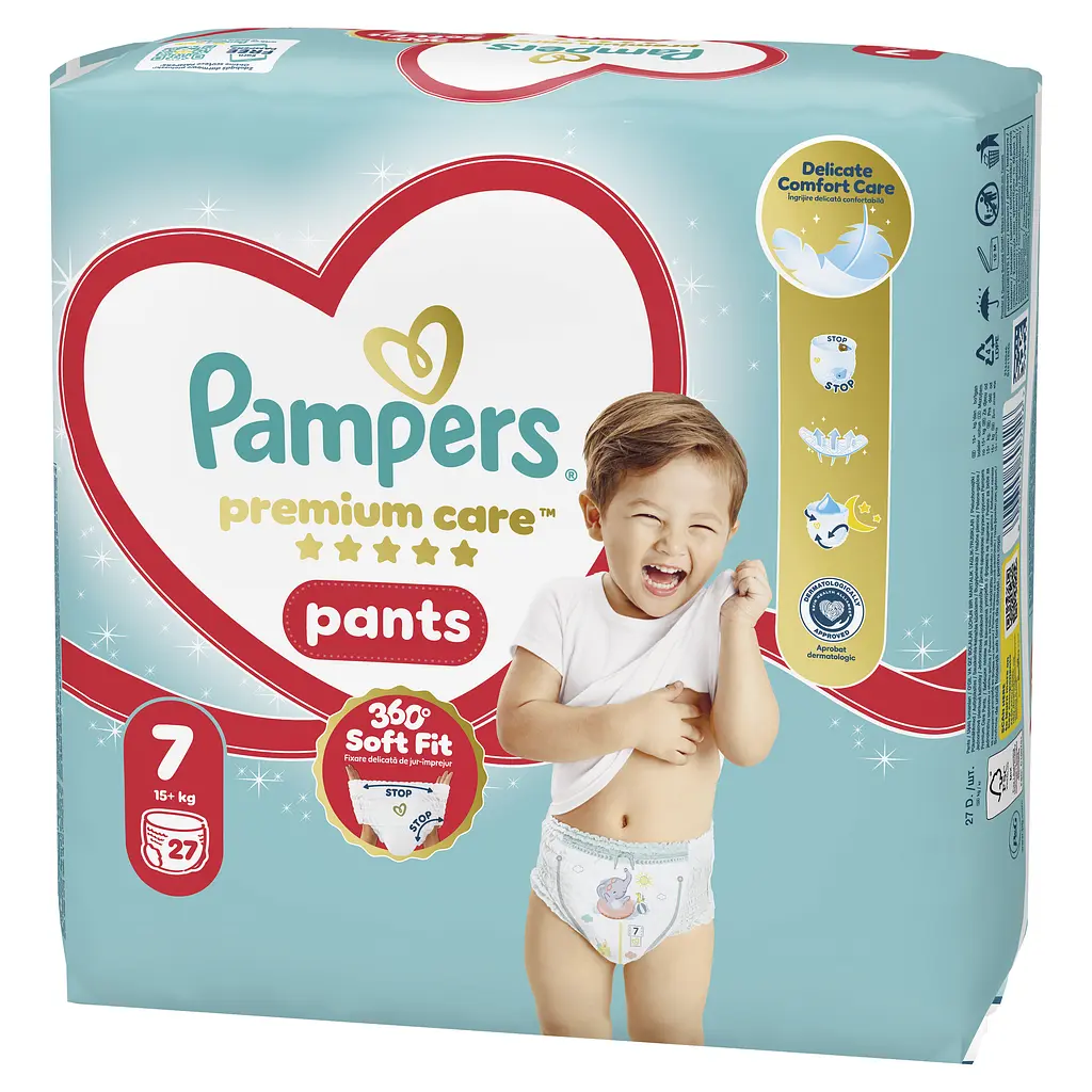 Підгузки-трусики Pampers Premium Care Pants Розмір 7 (15+ кг) 27 шт.  - фото 2