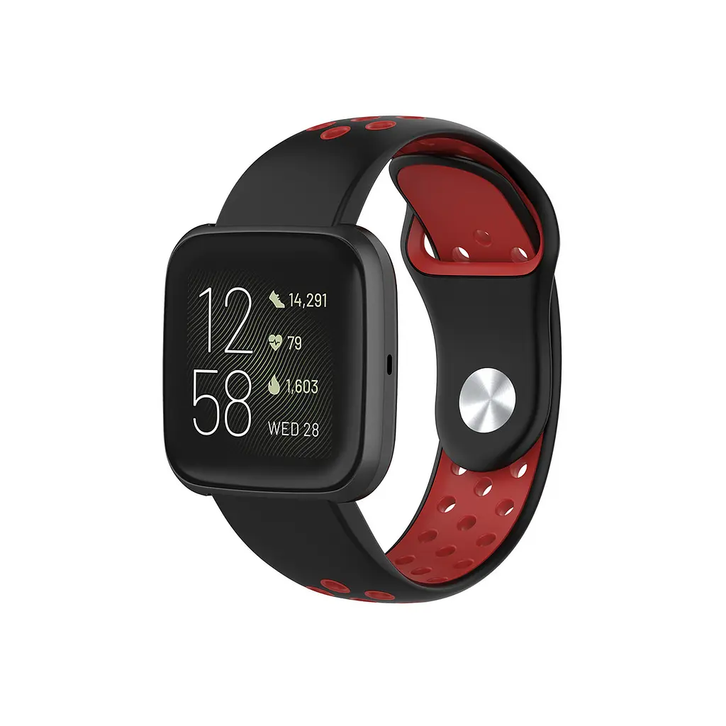 Ремешок для часов Boorui Nike design bracelet Universal, 20 мм, Black with red (с кнопкой) - фото 5