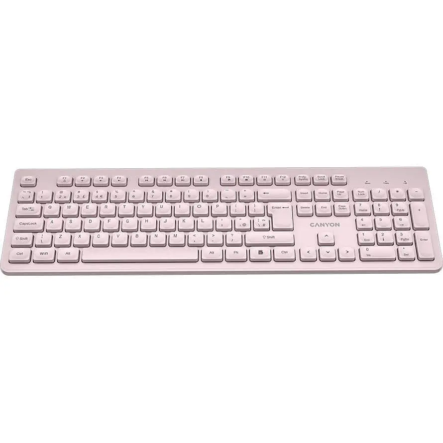 Клавіатура Canyon HKB-W01 UK/US AAA Wireless Beige (CNS-HKBW01BG) - фото 4